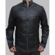 Men's Batman Black Logo Leather Jacket Men's Batman Black Logo Leather Jacket