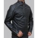Men's Batman Black Logo Leather Jacket Men's Batman Black Logo Leather Jacket