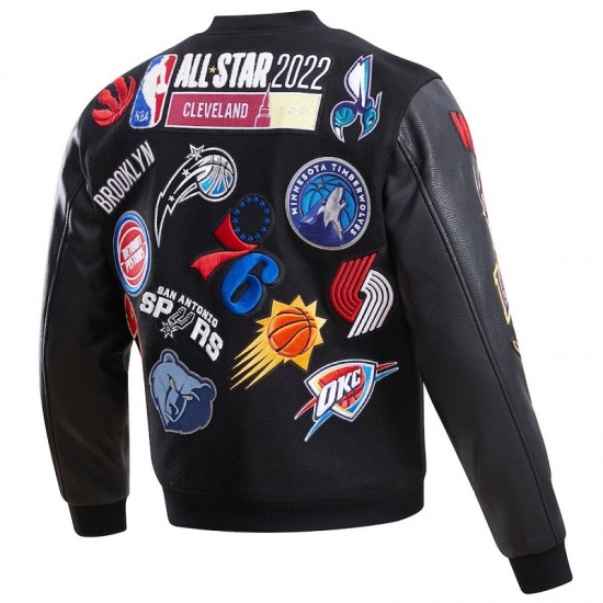 Men's Black 2022 NBA All-Star Game Full Zip Varsity Jacket Men's Black 2022 NBA All-Star Game Full Zip Varsity Jacket