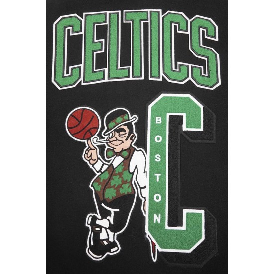 Men's Boston Celtics Mashup Wool Varsity Jacket Men's Boston Celtics Mashup Wool Varsity Jacket
