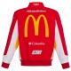 Men's Bubba Wallace JH Design Red McDonald's Twill Driver Jacket Men's Bubba Wallace JH Design Red McDonald's Twill Driver Jacket