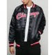 Men's Bulls Black Satin Bomber Jacket Men's Bulls Black Satin Bomber Jacket