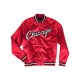 Men's Bulls Red Satin Bomber Jacket Men's Bulls Red Satin Bomber Jacket