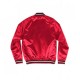 Men's Bulls Red Satin Bomber Jacket Men's Bulls Red Satin Bomber Jacket
