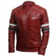 Men's Burgundy Biker Slim Fit Genuine Motorcycle Cafe Racer Leather Jacket Men's Burgundy Biker Slim Fit Genuine Motorcycle Cafe Racer Leather Jacket