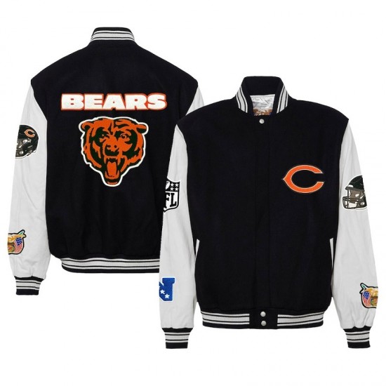 Men's Chicago Bears Wool Varsity Jacket Men's Chicago Bears Wool Varsity Jacket