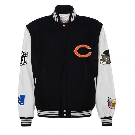 Men's Chicago Bears Wool Varsity Jacket Men's Chicago Bears Wool Varsity Jacket