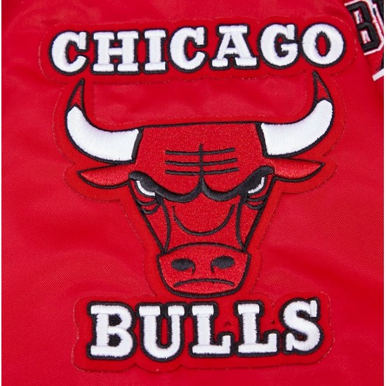 Men's Chicago Bulls Retro Classic Satin Jacket Men's Chicago Bulls Retro Classic Satin Jacket