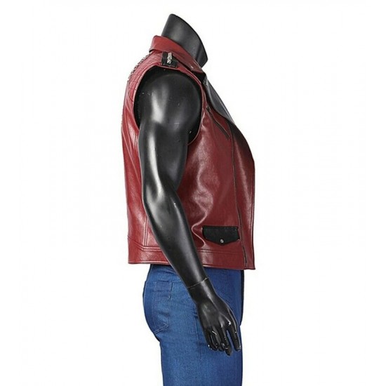 Men's Chris Hemsworth Thunder Studded Biker Vest Men's Chris Hemsworth Thunder Studded Biker Vest