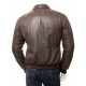 Men's Classic Shirt Collar Leather Bomber Jacket Men's Classic Shirt Collar Leather Bomber Jacket