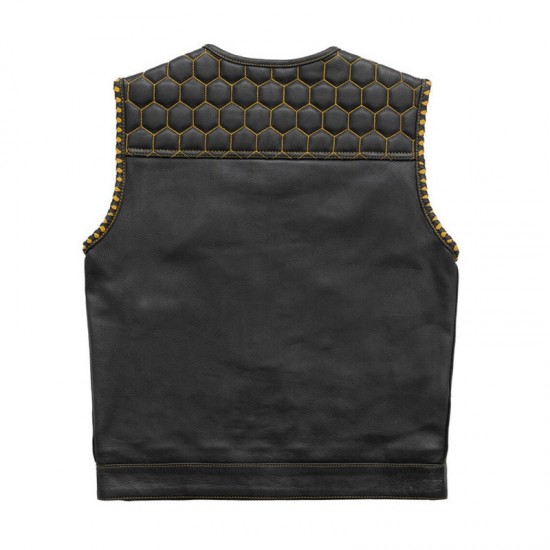 Men's Club Style Leather Vest Men's Club Style Leather Vest