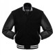 Men's College Black Bomber Jacket Men's College Black Bomber Jacket