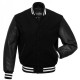 Men's College Black Bomber Jacket Men's College Black Bomber Jacket