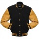 Men's College Varsity Black and Yellow Jacket Men's College Varsity Black and Yellow Jacket