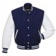 Men's College Varsity Blue With White Jacket Men's College Varsity Blue With White Jacket