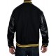 Men's Cyborg Justice League Letterman Varsity Jacket Men's Cyborg Justice League Letterman Varsity Jacket