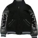 Men's DAVF Undercover Varsity Black Jacket Men's DAVF Undercover Varsity Black Jacket