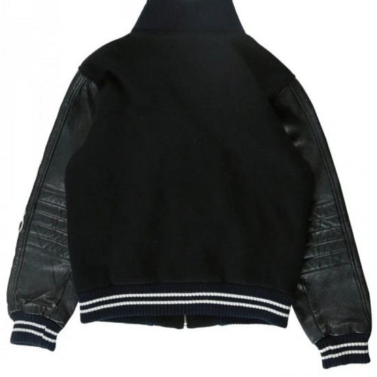 Men's DAVF Undercover Varsity Black Jacket Men's DAVF Undercover Varsity Black Jacket