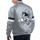 Men's Dallas Cowboys Starter Silver Home Game Satin Full-Snap Varsity Jacket Men's Dallas Cowboys Starter Silver Home Game Satin Full-Snap Varsity Jacket