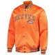Men's Denver Broncos Tommy Hilfiger Orange Elliot Satin Varsity Jacket Men's Denver Broncos Tommy Hilfiger Orange Elliot Satin Varsity Jacket