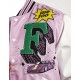 Men's Embroidered Art and Design Dept. Light Purple Varsity Jacket Men's Embroidered Art and Design Dept. Light Purple Varsity Jacket