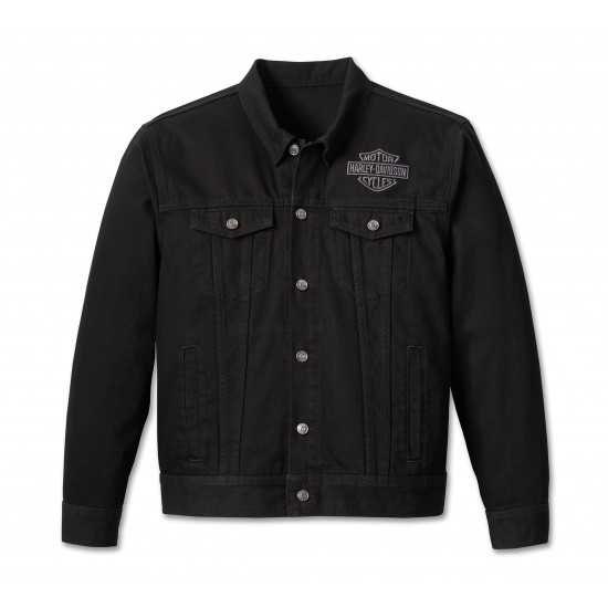 Men's Harley-Davidson Black Denim Jacket