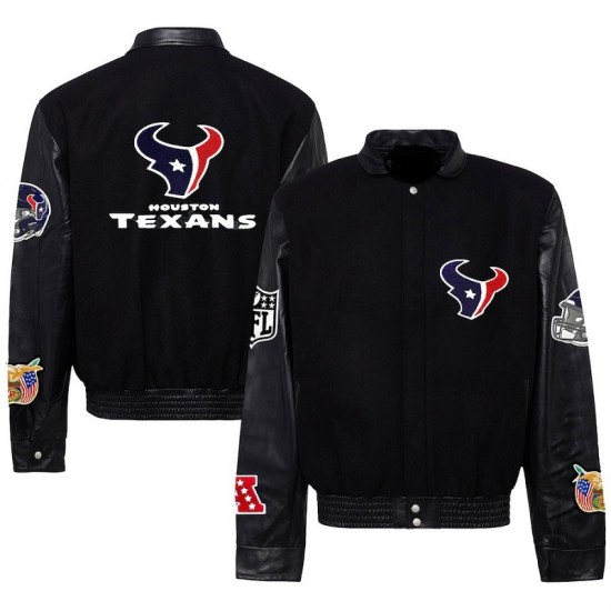 Men's Houston Texans Wool Jacket Men's Houston Texans Wool Jacket
