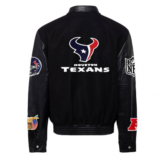 Men's Houston Texans Wool Jacket Men's Houston Texans Wool Jacket