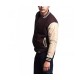 Men's Letterman Baseball Brown Varsity Jacket Men's Letterman Baseball Brown Varsity Jacket