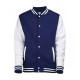 Men's Lightweight Varsity Blue Rib Knit Bomber Jacket Men's Lightweight Varsity Blue Rib Knit Bomber Jacket