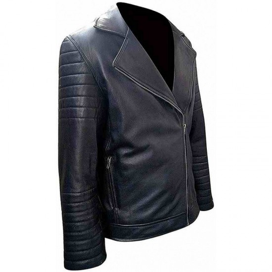 Men's Motorcycle Fin Balor Club Black Slim Fit Biker Style Leather Jacket Men's Motorcycle Fin Balor Club Black Slim Fit Biker Style Leather Jacket