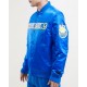 Men's NBA Golden State Warriors Big Logo Satin Blue Jacket Men's NBA Golden State Warriors Big Logo Satin Blue Jacket