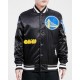 Men's NBA Golden State Warriors Old English Satin Jacket Men's NBA Golden State Warriors Old English Satin Jacket