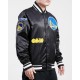Men's NBA Golden State Warriors Old English Satin Jacket Men's NBA Golden State Warriors Old English Satin Jacket