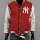 Men's New York Orange Varsity Baseball Jacket Men's New York Orange Varsity Baseball Jacket