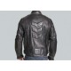 Men's Padded Black Leather Motorcycle Jacket Men's Padded Black Leather Motorcycle Jacket