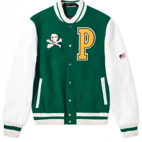 Men's Palm Angels Letterman P Jacket Men's Palm Angels Letterman P Jacket