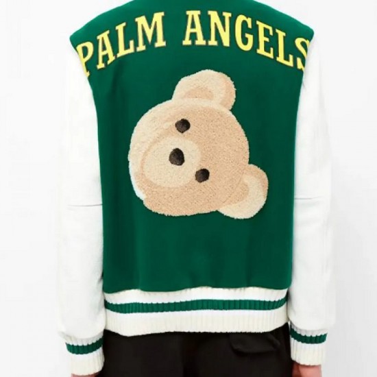 Men's Palm Angels Letterman P Jacket Men's Palm Angels Letterman P Jacket