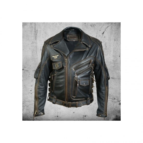 Men's Premium Leather Motorcycle Jacket Men's Premium Leather Motorcycle Jacket