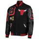Men's Pro Standard Black Chicago Bulls Mash Up Jacket Men's Pro Standard Black Chicago Bulls Mash Up Jacket