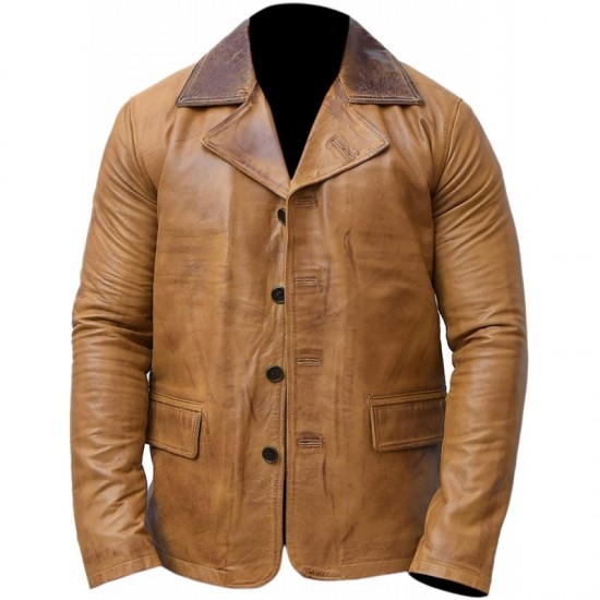 Men's Retro Dead 2 Genuine Leather Jacket Coat Men's Retro Dead 2 Genuine Leather Jacket Coat