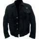 Men's Rip Cowboy Black Suede Leather Jacket Men's Rip Cowboy Black Suede Leather Jacket
