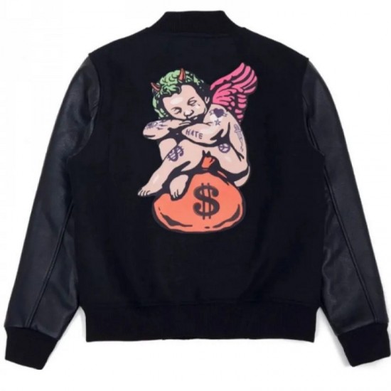 Men's Roku Studio Black Bomber Jacket Men's Roku Studio Black Bomber Jacket