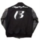 Men's Ruff Ryders Black Letterman Jacket Men's Ruff Ryders Black Letterman Jacket