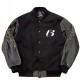 Men's Ruff Ryders Black Letterman Jacket Men's Ruff Ryders Black Letterman Jacket