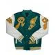 Men's Runtz All County Green Letterman Jacket