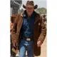 Longmire-Sheriff Walt Robert Taylor Longmire Suede Leather Coat Jacket