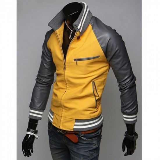 Men's Slim Fit Mustard Yellow Jacket Men's Slim Fit Mustard Yellow Jacket