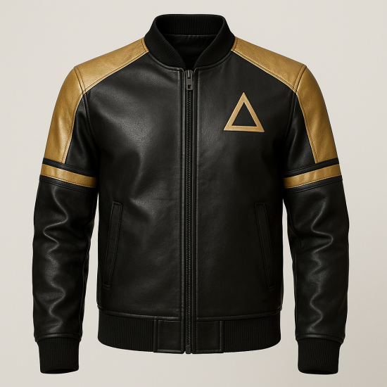 Men's Squid Game Player 240 Ji-yeong Leather Jacket