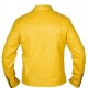 Men's Steve McQueen Le Mans Gulf Racing Yellow Leather Jacket Men's Steve McQueen Le Mans Gulf Racing Yellow Leather Jacket